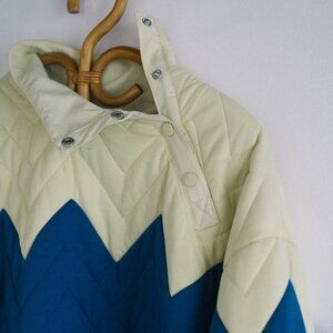 Free People Quilted Pullover Cropped Jacket